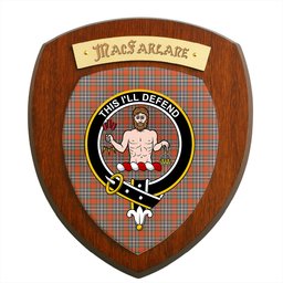 ScotsTee Shop Scottish MacFarlane Ancient Clan Crest Scottish Tartan Wooden Wall Plaque