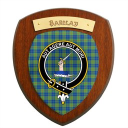 ScotsTee Shop Scottish Barclay Hunting Ancient Clan Crest Scottish Tartan Wooden Wall Plaque