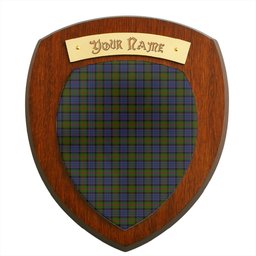 ScotsTee Shop Scottish MacPhedran Clan Tartan Wooden Wall Plaque Personalize with Your Name