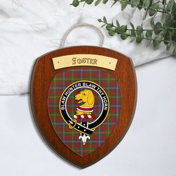 ScotsTee Shop Scottish Foster Clan Crest Scottish Tartan Wooden Wall Plaque