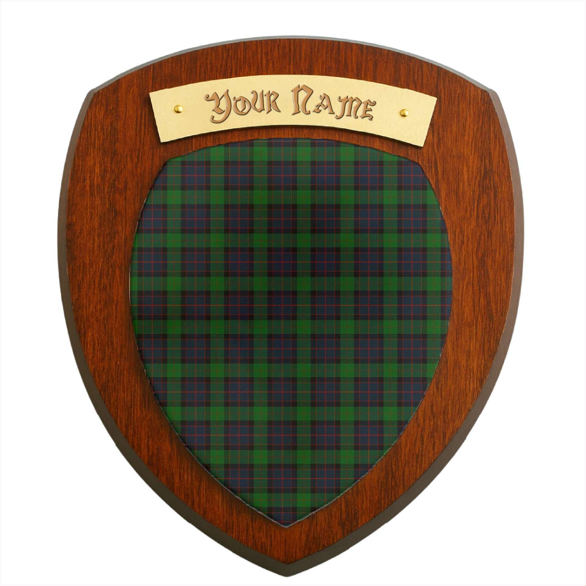 ScotsTee Shop Scottish MacWilliam Clan Tartan Wooden Wall Plaque Personalize with Your Name