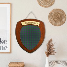 ScotsTee Shop Scottish Shaw Clan Tartan Wooden Wall Plaque Personalize with Your Name