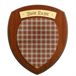 ScotsTee Shop Scottish McBrayer Dress Clan Tartan Wooden Wall Plaque Personalize with Your Name