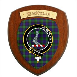ScotsTee Shop Scottish MacKinlay Modern Clan Crest Scottish Tartan Wooden Wall Plaque