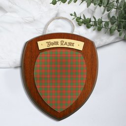 ScotsTee Shop Scottish MacPhee Ancient Clan Tartan Wooden Wall Plaque Personalize with Your Name