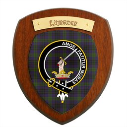 ScotsTee Shop Scottish Lumsden Hunting Clan Crest Scottish Tartan Wooden Wall Plaque