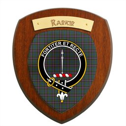 ScotsTee Shop Scottish Rankin Clan Crest Scottish Tartan Wooden Wall Plaque