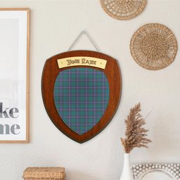ScotsTee Shop Scottish Sandilands Clan Tartan Wooden Wall Plaque Personalize with Your Name