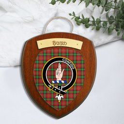 ScotsTee Shop Scottish Boyd Modern Clan Crest Scottish Tartan Wooden Wall Plaque