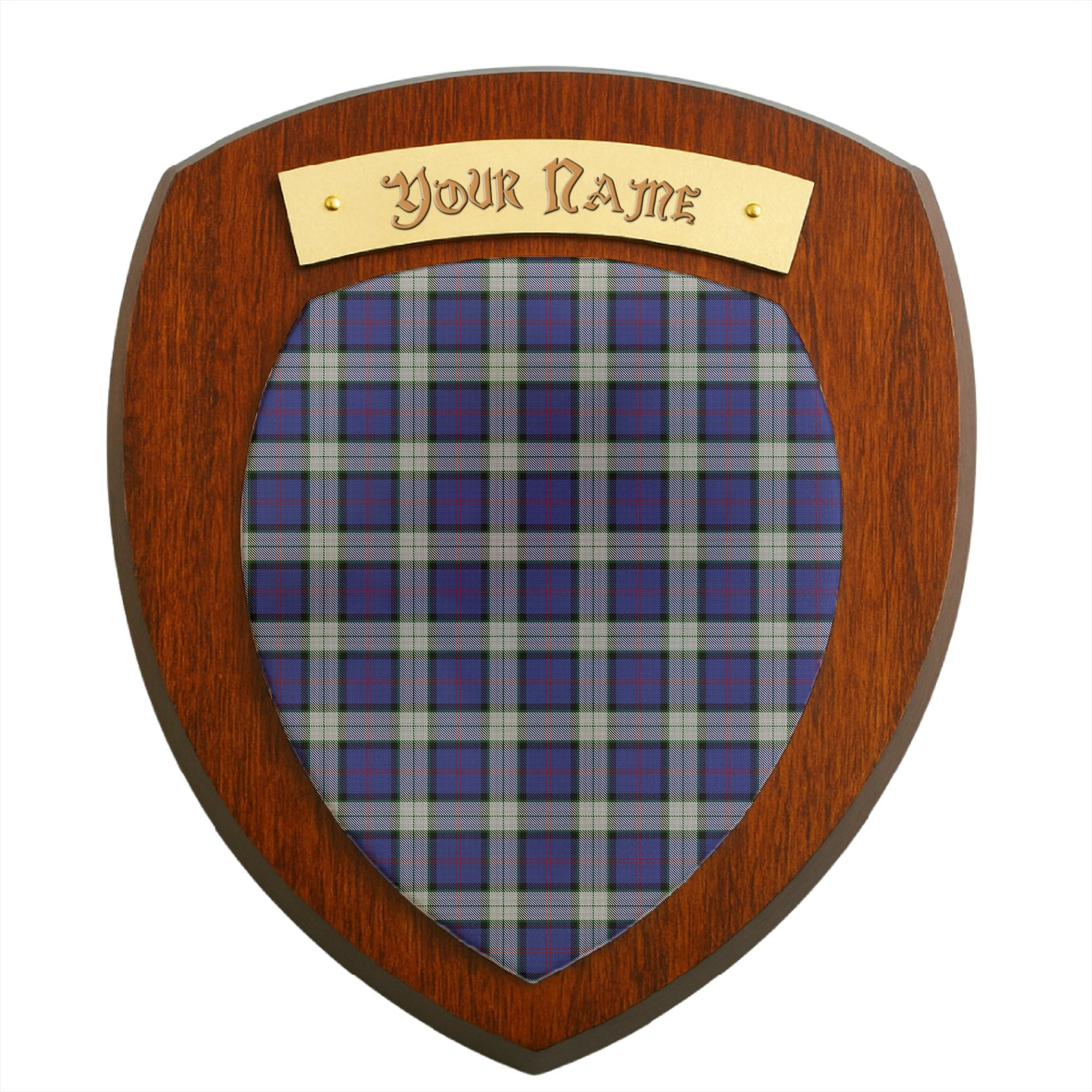 ScotsTee Shop Scottish Sinclair Dress Clan Tartan Wooden Wall Plaque Personalize with Your Name