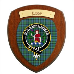 ScotsTee Shop Scottish Lyon SC Clan Crest Scottish Tartan Wooden Wall Plaque