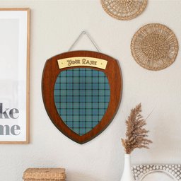 ScotsTee Shop Scottish Thomson Ancient Clan Tartan Wooden Wall Plaque Personalize with Your Name