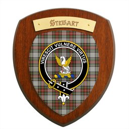 ScotsTee Shop Scottish Stewart Dress Clan Crest Scottish Tartan Wooden Wall Plaque