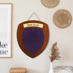 ScotsTee Shop Scottish Wedderburn Clan Tartan Wooden Wall Plaque Personalize with Your Name