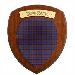 ScotsTee Shop Scottish Pride of Scotland Clan Tartan Wooden Wall Plaque Personalize with Your Name