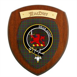 ScotsTee Shop Scottish MacDuff Hunting Clan Crest Scottish Tartan Wooden Wall Plaque