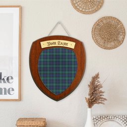 ScotsTee Shop Scottish Thomson Modern Clan Tartan Wooden Wall Plaque Personalize with Your Name