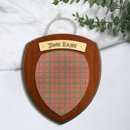 ScotsTee Shop Scottish Munro Ancient Clan Tartan Wooden Wall Plaque Personalize with Your Name