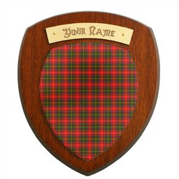 ScotsTee Shop Scottish Somerville Sc Clan Tartan Wooden Wall Plaque Personalize with Your Name