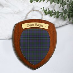 ScotsTee Shop Scottish Semple Clan Tartan Wooden Wall Plaque Personalize with Your Name