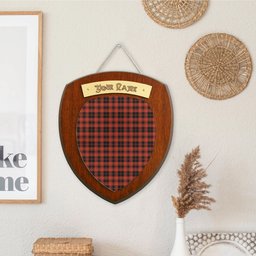 ScotsTee Shop Scottish Murray of Ochtertyre Ancient Clan Tartan Wooden Wall Plaque Personalize with Your Name