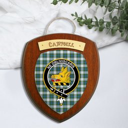 ScotsTee Shop Scottish Campbell Dress Clan Crest Scottish Tartan Wooden Wall Plaque