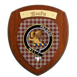 ScotsTee Shop Scottish MacFie Dress Clan Crest Scottish Tartan Wooden Wall Plaque