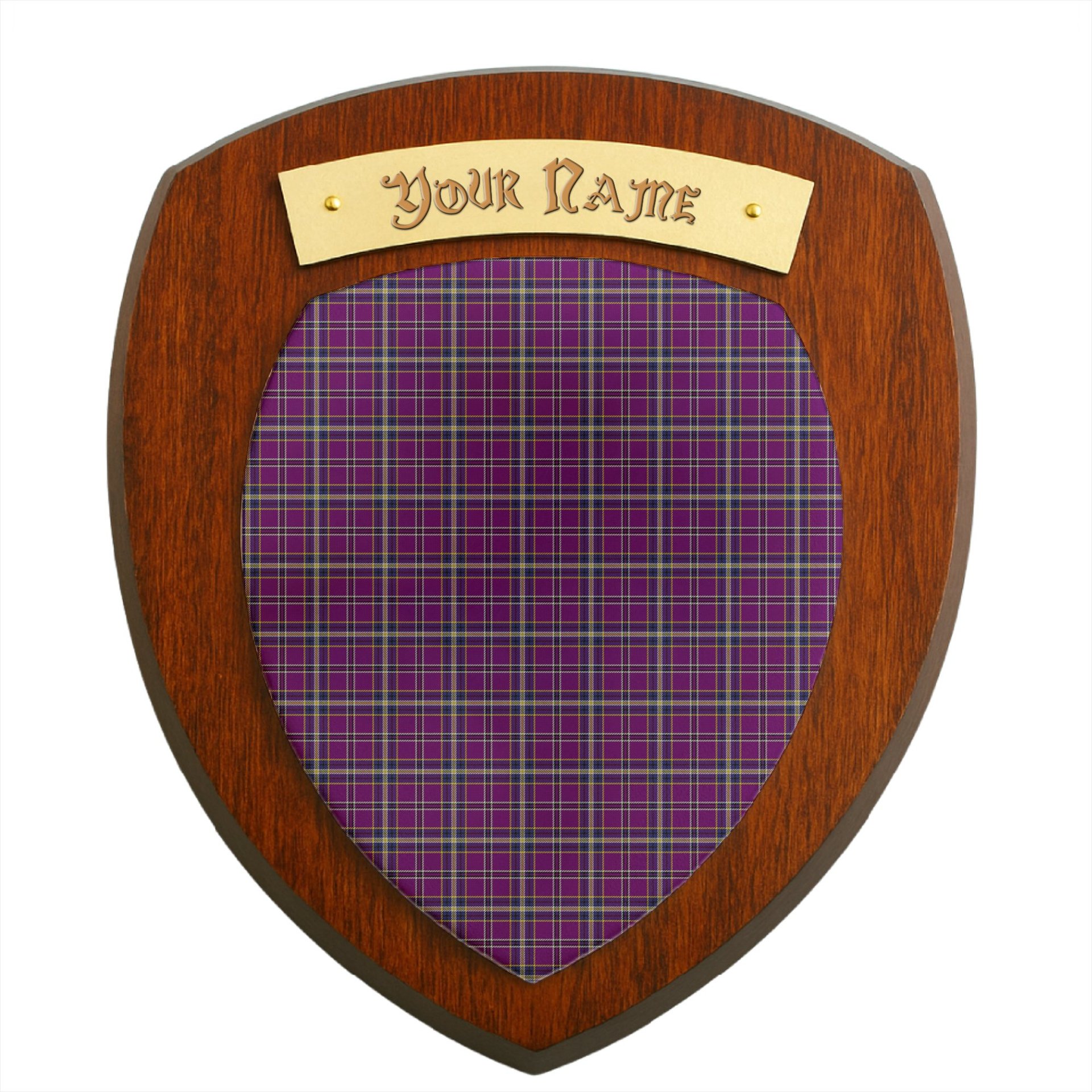 ScotsTee Shop Scottish Regan Clan Tartan Wooden Wall Plaque Personalize with Your Name