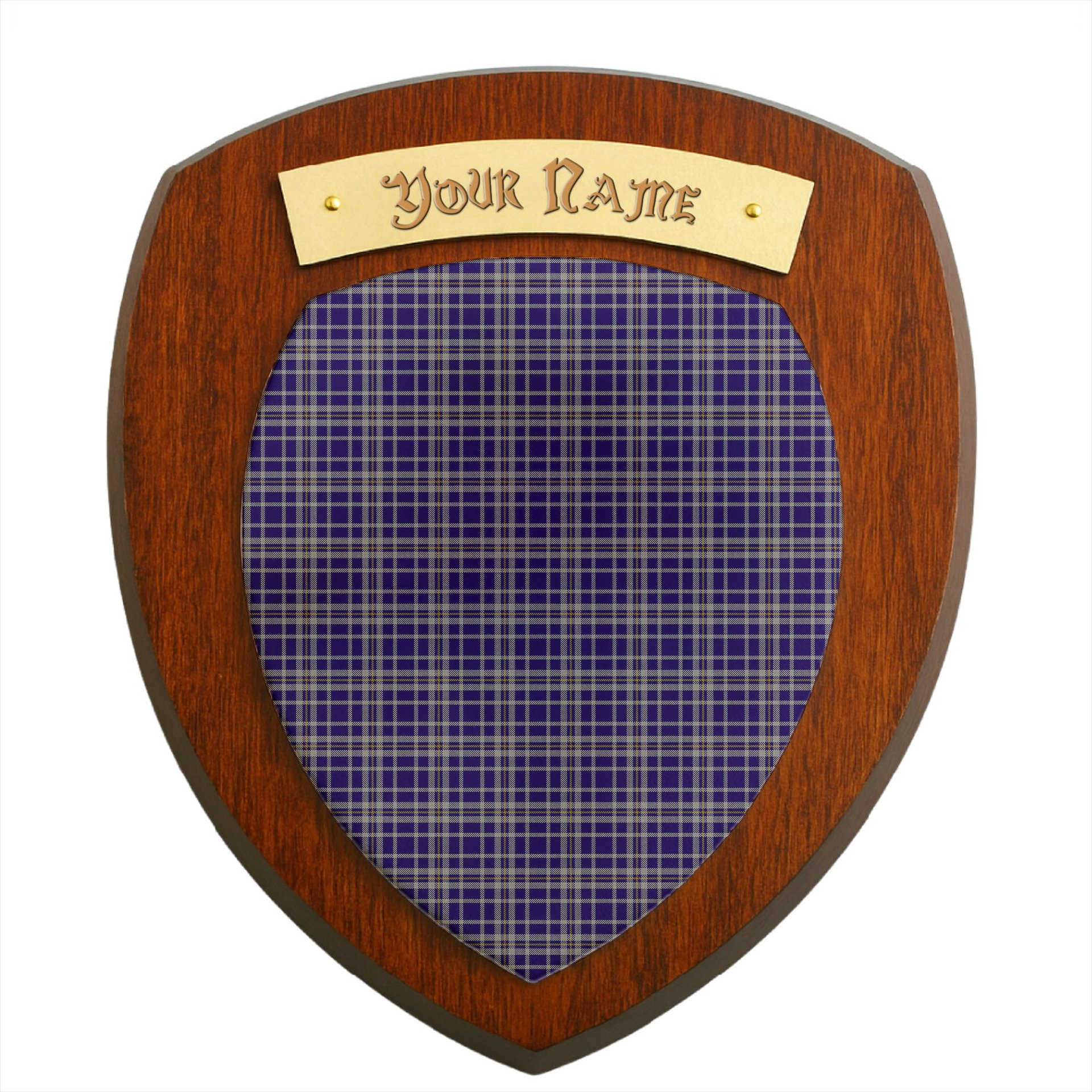 ScotsTee Shop Scottish Ochterlony SC Clan Tartan Wooden Wall Plaque Personalize with Your Name