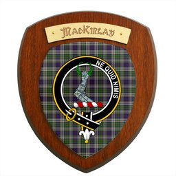ScotsTee Shop Scottish MacKinlay Dress Clan Crest Scottish Tartan Wooden Wall Plaque