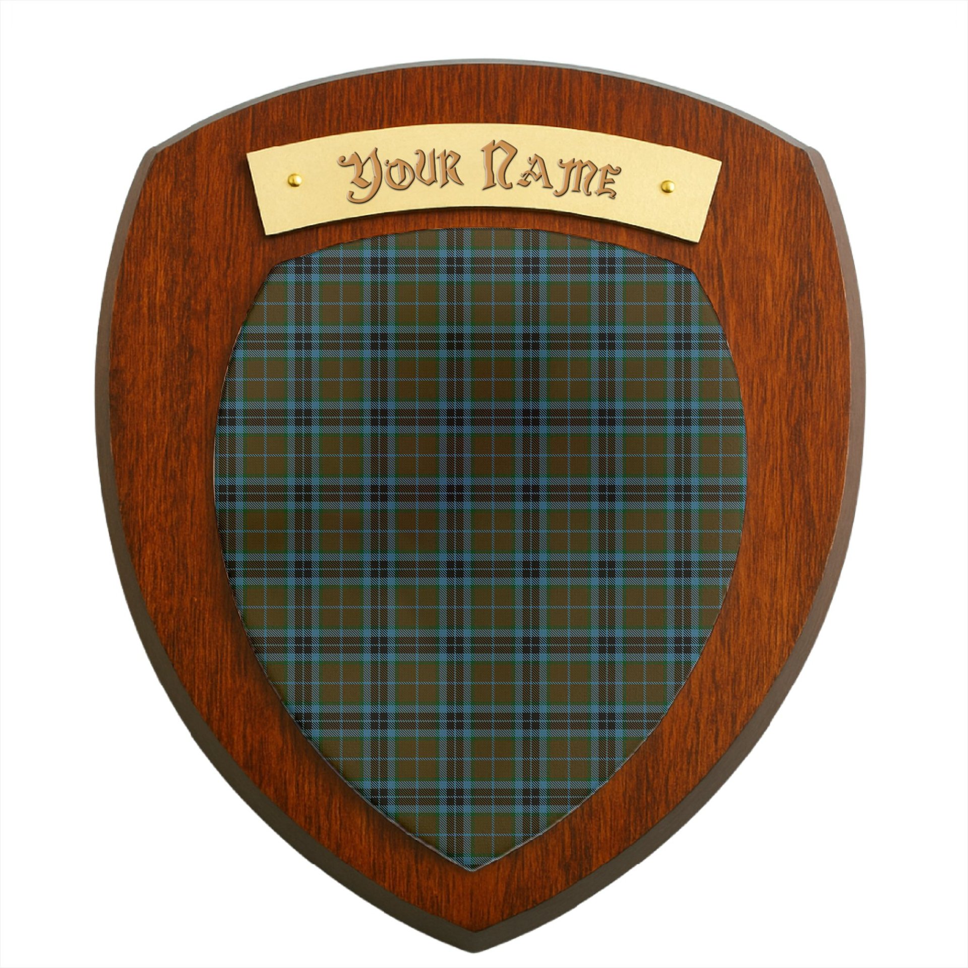 ScotsTee Shop Scottish Thomson Hunting Clan Tartan Wooden Wall Plaque Personalize with Your Name