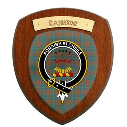 ScotsTee Shop Scottish Cameron Hunting Ancient Clan Crest Scottish Tartan Wooden Wall Plaque