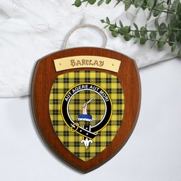 ScotsTee Shop Scottish Barclay Dress Modern Clan Clan Crest Scottish Tartan Wooden Wall Plaque