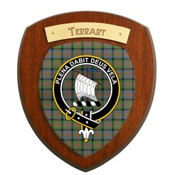 ScotsTee Shop Scottish Tennant Ancient Clan Crest Scottish Tartan Wooden Wall Plaque