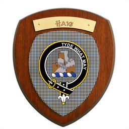 ScotsTee Shop Scottish Haig Modern Clan Crest Scottish Tartan Wooden Wall Plaque