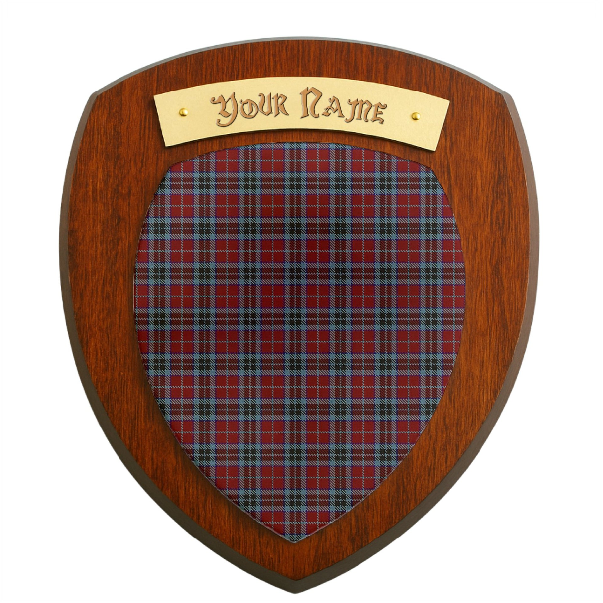 ScotsTee Shop Scottish MacTavish 2 Clan Tartan Wooden Wall Plaque Personalize with Your Name