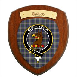 ScotsTee Shop Scottish Baird Dress Clan Crest Scottish Tartan Wooden Wall Plaque