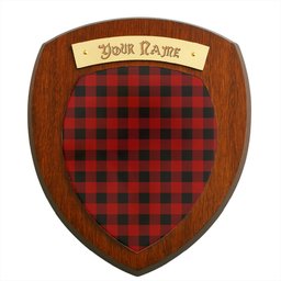 ScotsTee Shop Scottish Rob Roy Macgregor Clan Tartan Wooden Wall Plaque Personalize with Your Name