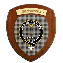 ScotsTee Shop Scottish Glendinning Clan Crest Scottish Tartan Wooden Wall Plaque