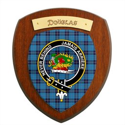 ScotsTee Shop Scottish Douglas Variation Clan Crest Scottish Tartan Wooden Wall Plaque