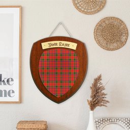ScotsTee Shop Scottish Monroe Modern Clan Tartan Wooden Wall Plaque Personalize with Your Name