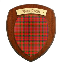 ScotsTee Shop Scottish Monroe Modern Clan Tartan Wooden Wall Plaque Personalize with Your Name