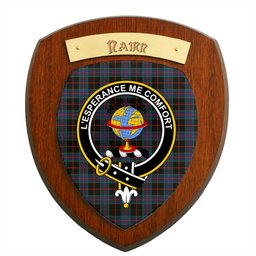 ScotsTee Shop Scottish Nairn Modern Clan Crest Scottish Tartan Wooden Wall Plaque