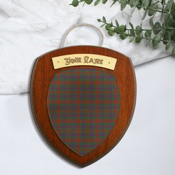 ScotsTee Shop Scottish Ross Wilsons Clan Tartan Wooden Wall Plaque Personalize with Your Name