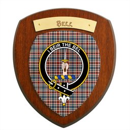 ScotsTee Shop Scottish Bell Border (Bell Southern Bell) Ancient Clan Crest Scottish Tartan Wooden Wall Plaque