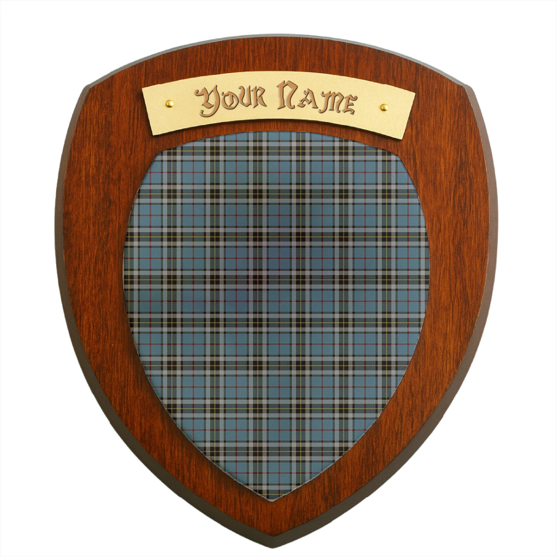 ScotsTee Shop Scottish Thompson Clan Tartan Wooden Wall Plaque Personalize with Your Name