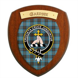 ScotsTee Shop Scottish Gardyne Clan Crest Scottish Tartan Wooden Wall Plaque