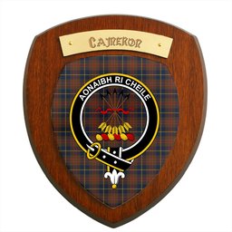 ScotsTee Shop Scottish Cameron Hunting Modern Clan Crest Scottish Tartan Wooden Wall Plaque