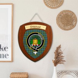 ScotsTee Shop Scottish Dundas Ancient Clan Crest Scottish Tartan Wooden Wall Plaque