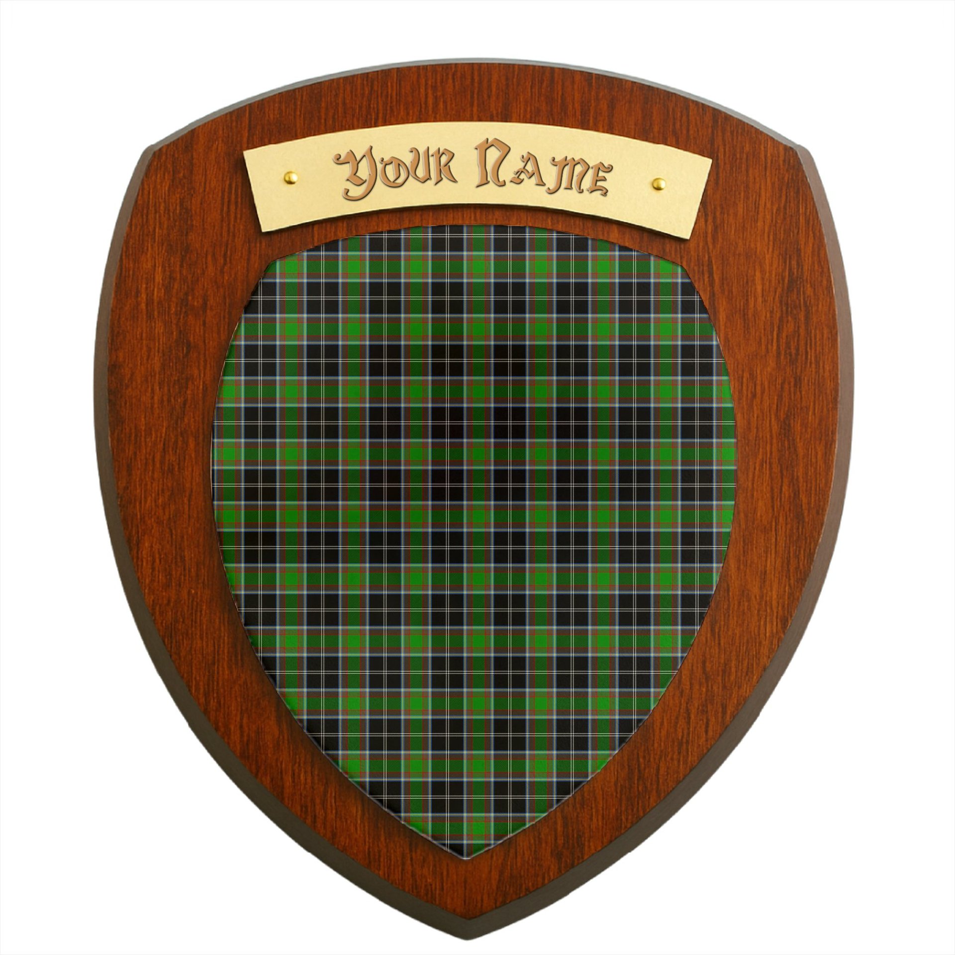 ScotsTee Shop Scottish Webster SC Clan Tartan Wooden Wall Plaque Personalize with Your Name